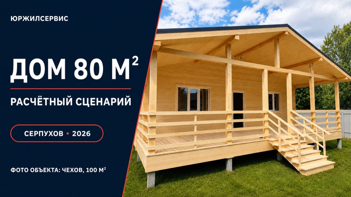 Дом 80 м² в Серпухове: расчёт семейной ипотеки