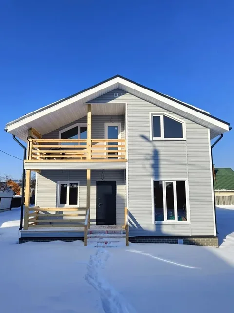 Каркасный дом, «Дом по проекту Гальчино в семейную ипотеку», 140 м², Домодедово, Киселиха